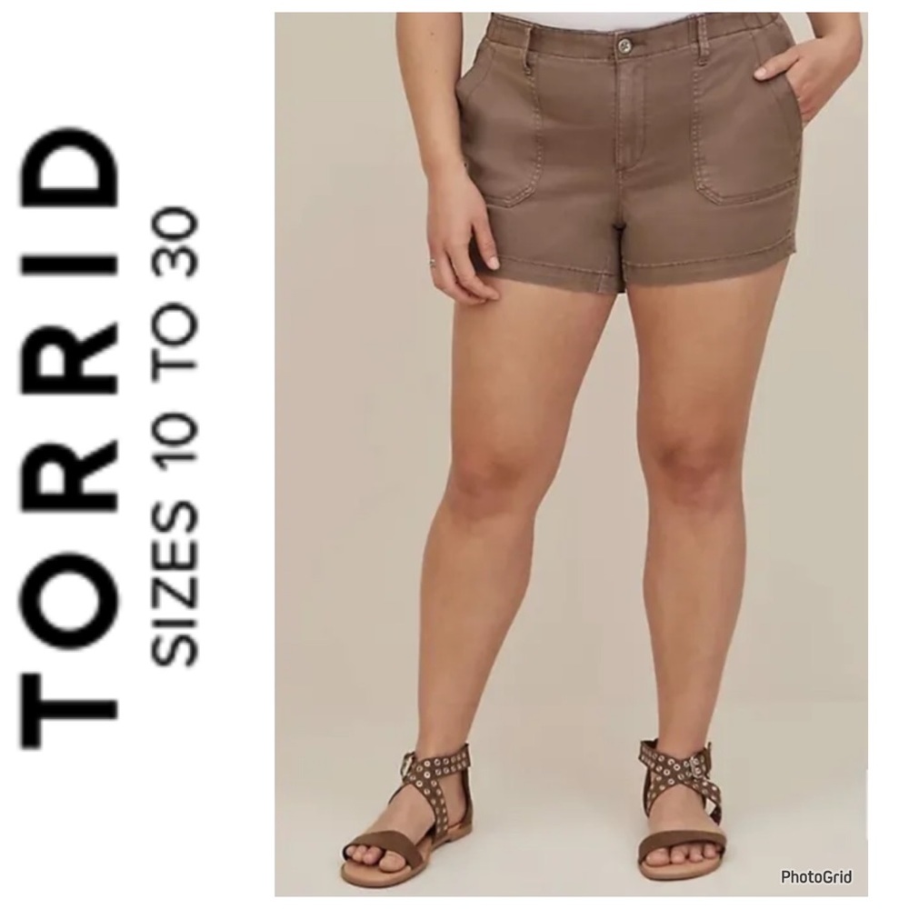 Torrid 24 plus size chino shorts